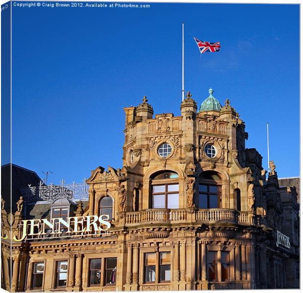 Jenners department store, Edinburgh Canvas Print by Craig Brown