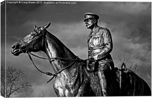 Field Marshal Earl Haig, Edinburgh Canvas Print by Craig Brown