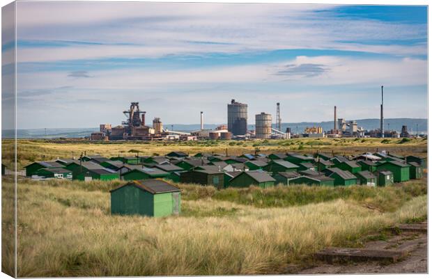 Former Redcar Steelworks from South Gare Canvas Print by Gary Eason