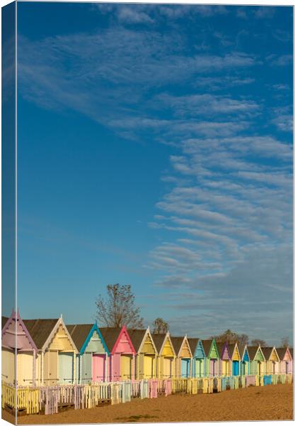 Colourful beach huts Canvas Print by Gary Eason