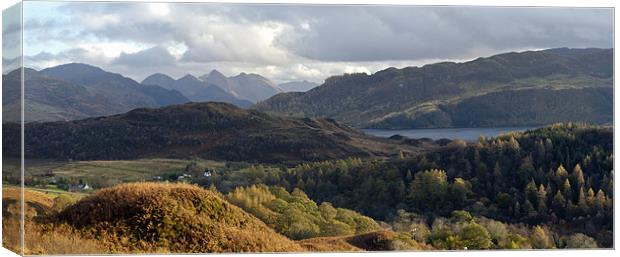Five Sisters from above Loch Alsh Canvas Print by Gary Eason