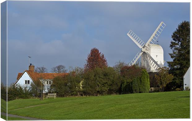 Finchingfield windmill Canvas Print by Gary Eason