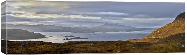Skye from Kishorn morning panorama Canvas Print by Gary Eason