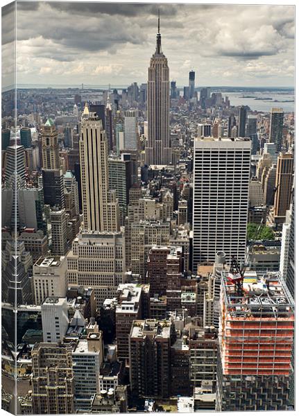 New York Midtown skyscrapers Canvas Print by Gary Eason