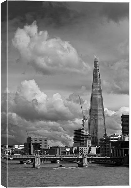 Portrait of the Shard Canvas Print by Gary Eason