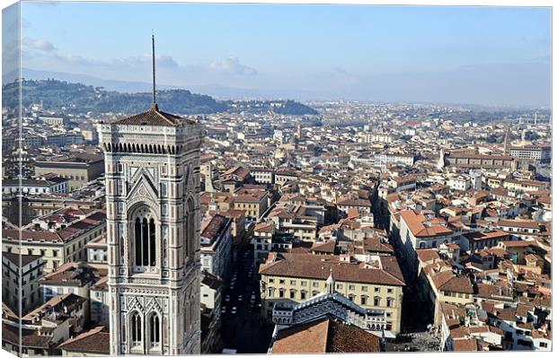 Campanile view Florence Canvas Print by Gary Eason