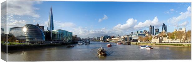 View from Tower Bridge Canvas Print by Gary Eason