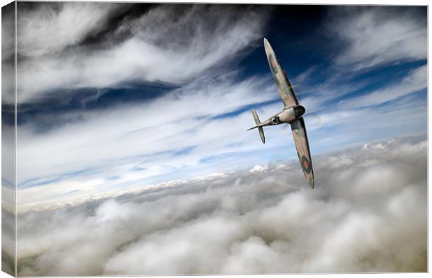 Freedom: Spitfire solo Canvas Print by Gary Eason