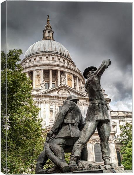 Blitz firefighters memorial Canvas Print by Gary Eason