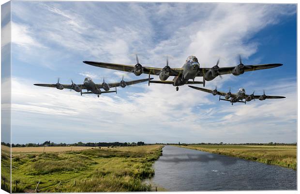 Dambusters practising low level flying Canvas Print by Gary Eason