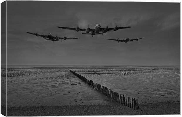 Enemy coast ahead, skipper B&W version Canvas Print by Gary Eason