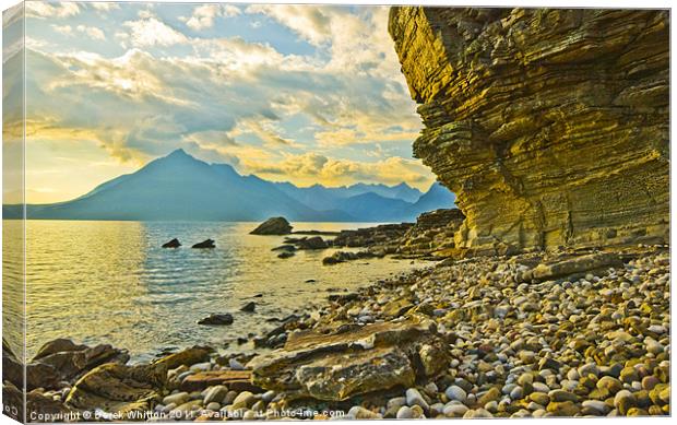 Cuillins from Elgol Canvas Print by Derek Whitton