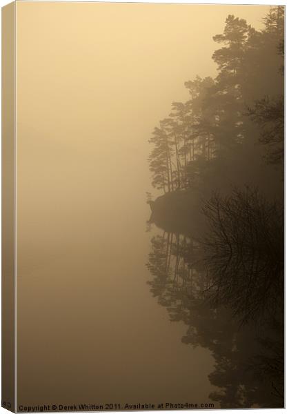 Laggan Mists Canvas Print by Derek Whitton