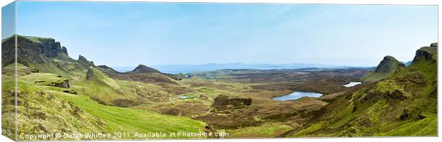 Quiraing Panorama, Skye Canvas Print by Derek Whitton