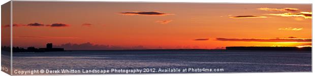 Broughty Ferry Dundee at Dawn Canvas Print by Derek Whitton