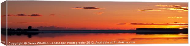 Broughty Ferry Dundee at Dawn 2 Canvas Print by Derek Whitton