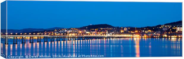 Dundee Panoramic Canvas Print by Derek Whitton