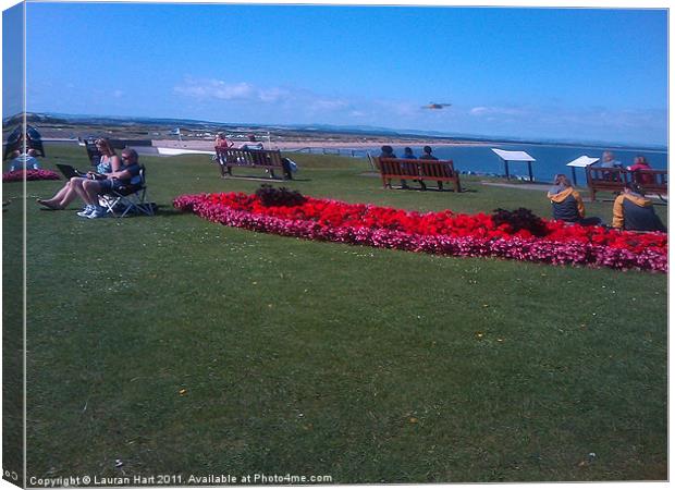 St Andrews in Summer Canvas Print by Lauran Hart