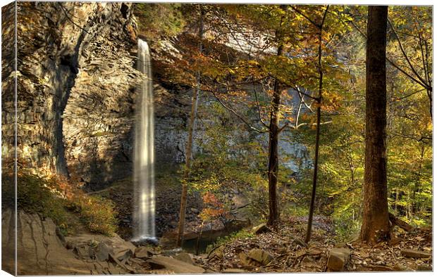  Ozone Falls, Rockwood, Tennessee  Canvas Print by Nataliya Dubrovskaya