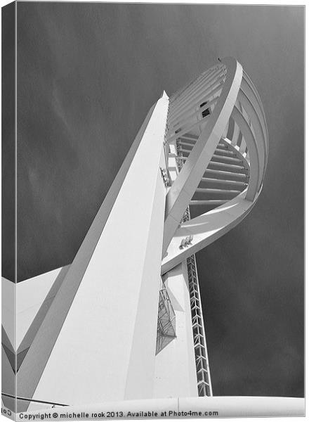 Spinnaker Tower Canvas Print by michelle rook