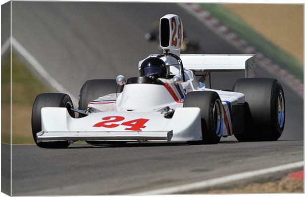 1974 Hesketh - Cosworth 308 at Brands Hatch 2010 Canvas Print by SEAN RAMSELL