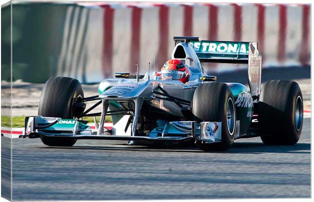 Michael Schumacher 2011 Canvas Print by SEAN RAMSELL