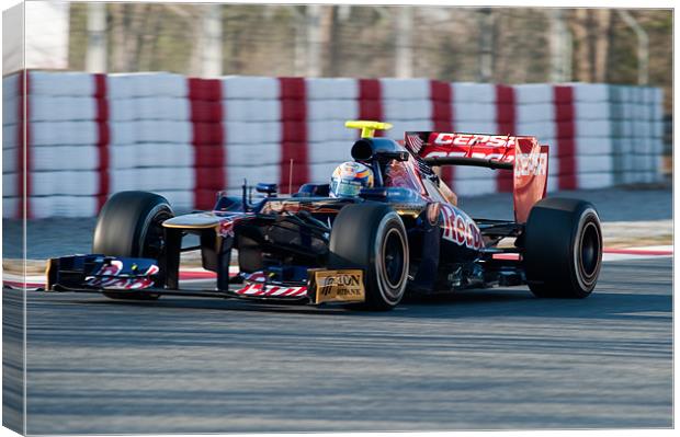 Jean-Éric Vergne 2012 Toro Rosso Canvas Print by SEAN RAMSELL