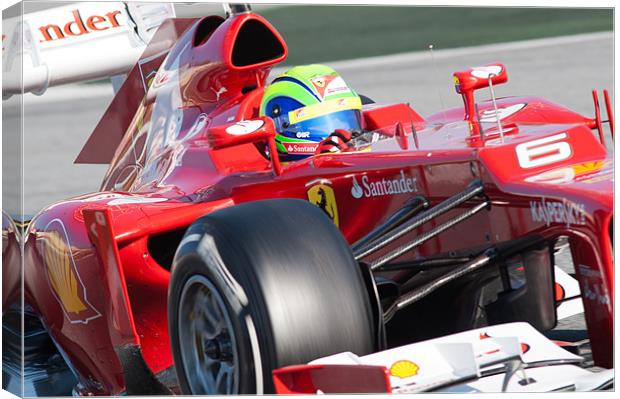 Felipe Massa 2012 Spain Canvas Print by SEAN RAMSELL