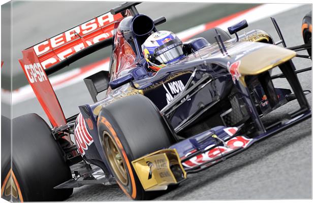 Daniel Ricciardo Toro Rosso 2013 Canvas Print by SEAN RAMSELL