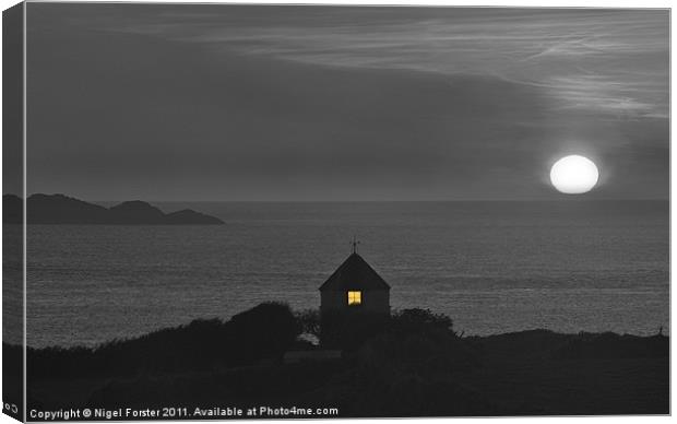 Solitude St Justinians Canvas Print by Creative Photography Wales