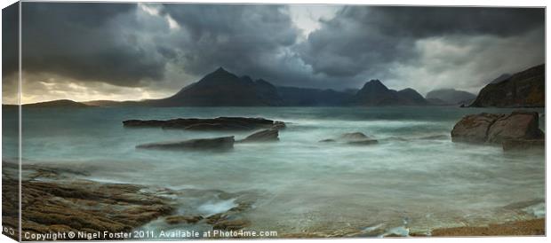Cuillins Storm from Elgol Canvas Print by Creative Photography Wales