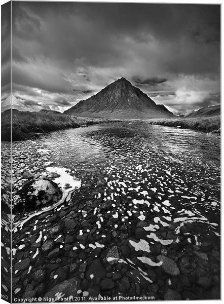 Stob Dearg Canvas Print by Creative Photography Wales