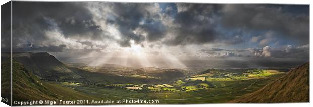 Light shower Canvas Print by Creative Photography Wales