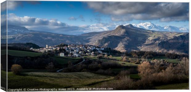Borello and Rosello Landscapes_The Abruzzo, Italy Canvas Print by Creative Photography Wales