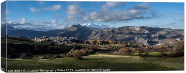 Borello and Rosello Landscapes_The Abruzzo, Italy Canvas Print by Creative Photography Wales