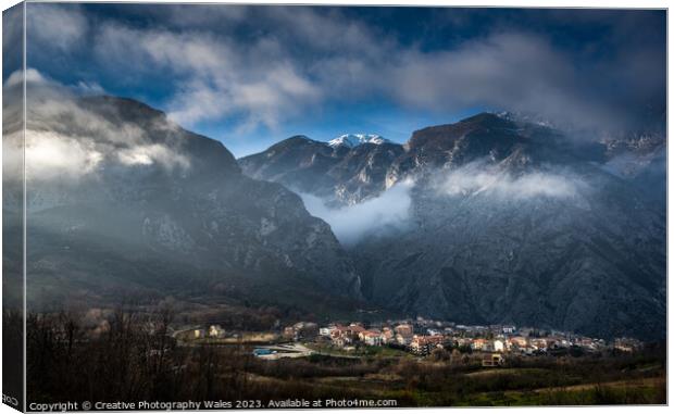 Vallone di San Martino Gorge, The Abruzzo, Italy Canvas Print by Creative Photography Wales