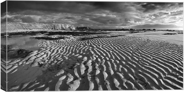 Freshwater Sand Pattern Canvas Print by Creative Photography Wales