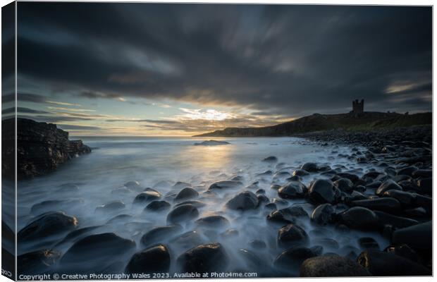 Dunstanburgh Castle, Northumberland Canvas Print by Creative Photography Wales