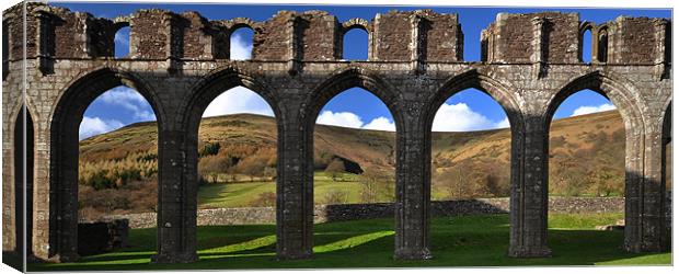 Llanthony Priory Canvas Print by Creative Photography Wales