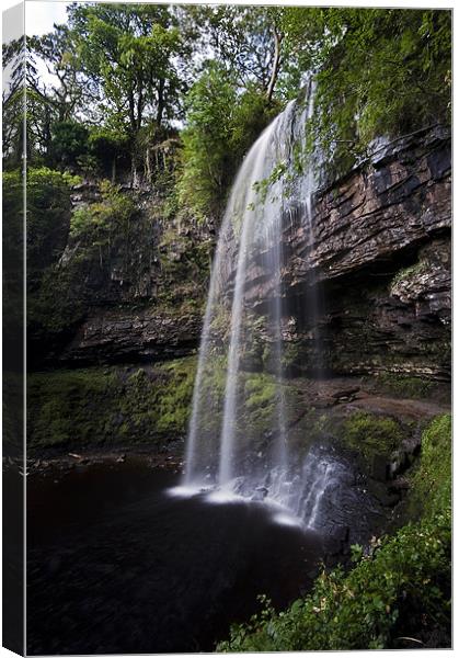Hendryd Falls Canvas Print by Creative Photography Wales