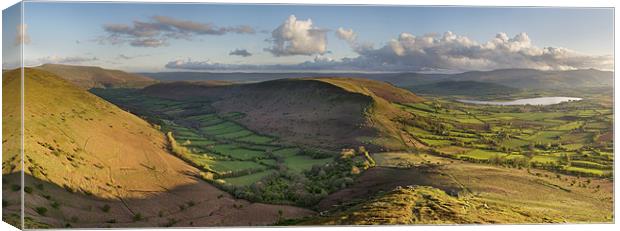 Mynydd Llangorse Panorama Canvas Print by Creative Photography Wales