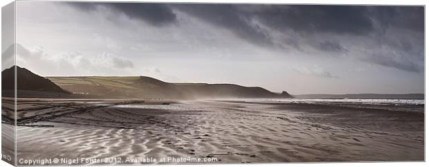 Newgale Sands Canvas Print by Creative Photography Wales