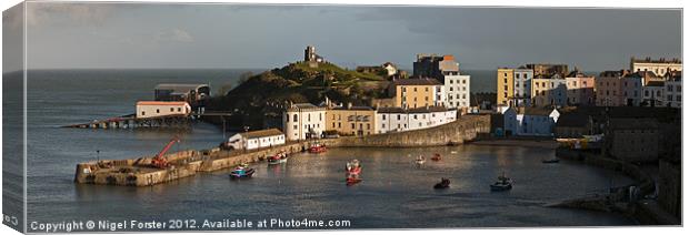 Tenby Harbour Canvas Print by Creative Photography Wales