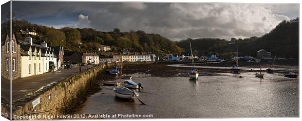 Fishguard Harbour Canvas Print by Creative Photography Wales