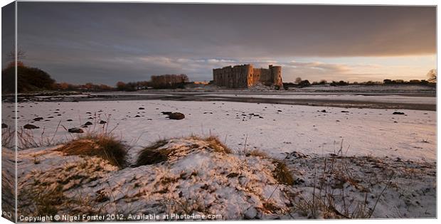 Carew Castle Canvas Print by Creative Photography Wales