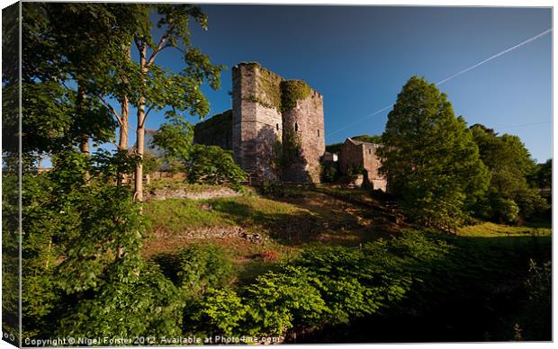 Brecon Castle in May Canvas Print by Creative Photography Wales