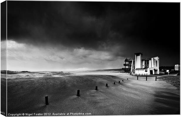 The visitor centre Llanelli Canvas Print by Creative Photography Wales
