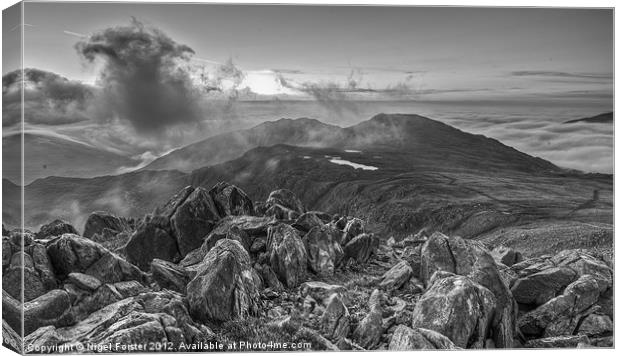 Glyderau landscape Canvas Print by Creative Photography Wales