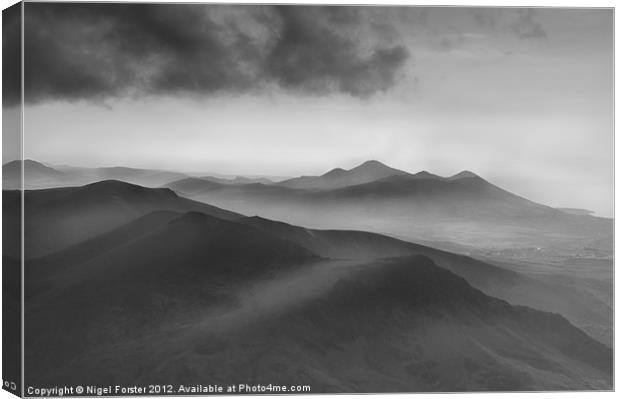 Snowdonia mists Canvas Print by Creative Photography Wales