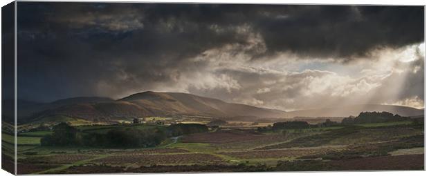 Mynydd Mawr autumn glow Canvas Print by Creative Photography Wales
